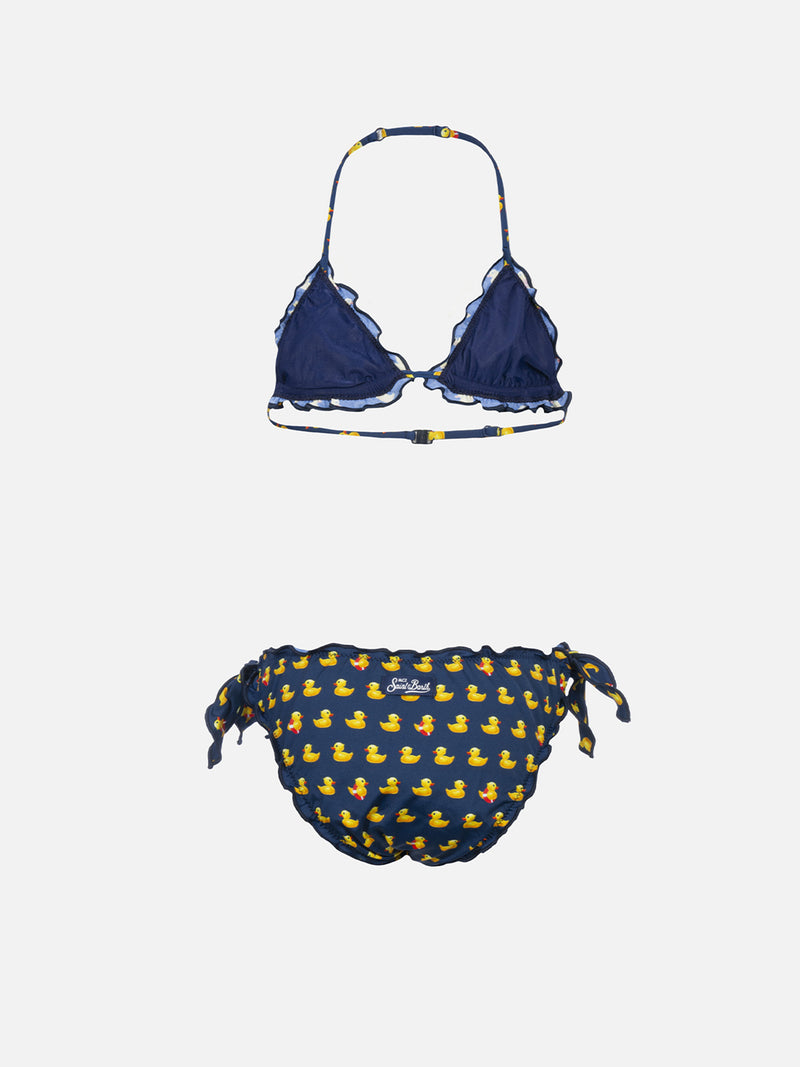 Cris classic triangle bikini with ducky print