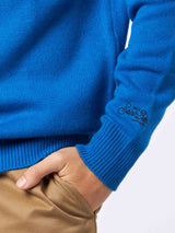 Man half-turtleneck sweater with Après Ski King embroidery