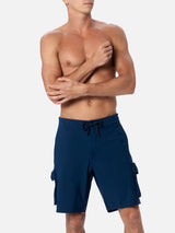 Man navy blue bermuda shorts Deck