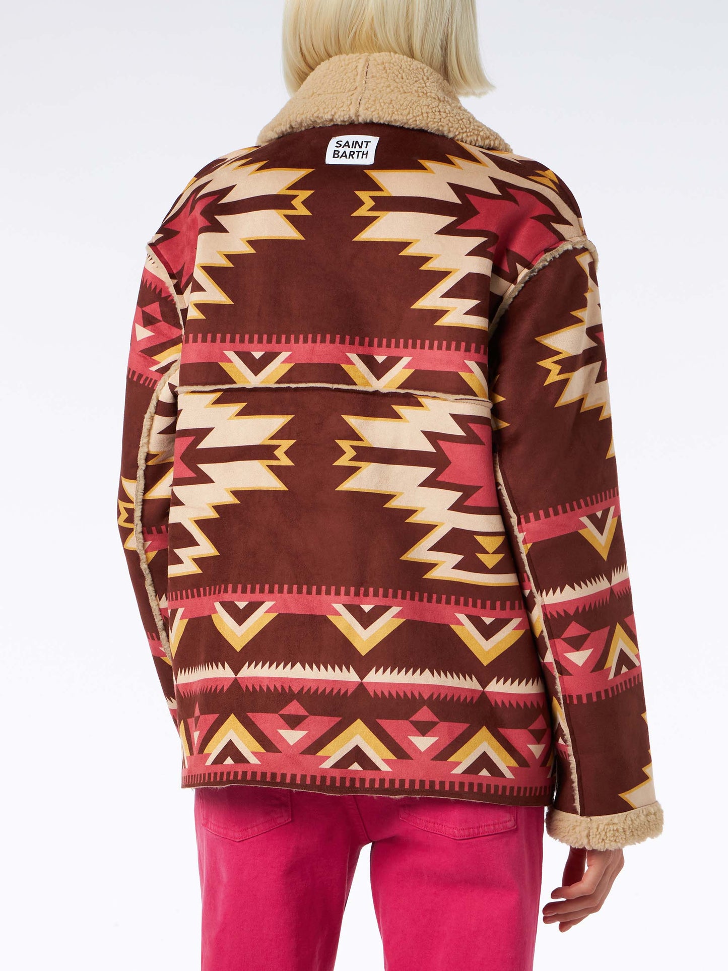 Woman reversible shearling jacket - MC2 Saint Barth