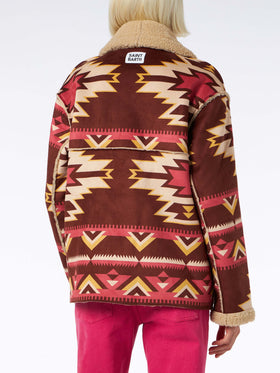 Woman reversible shearling jacket - MC2 Saint Barth