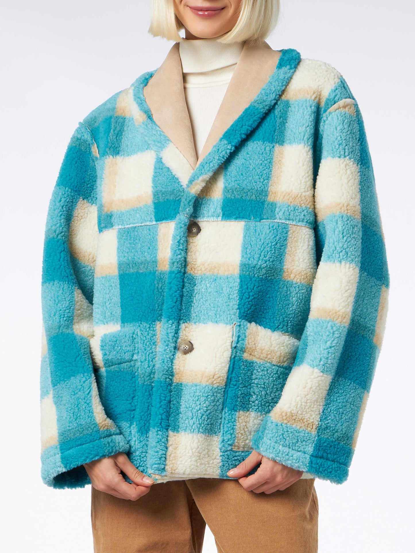 Woman reversible shearling jacket - MC2 Saint Barth