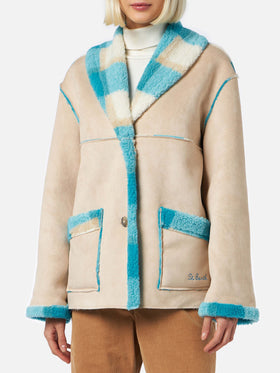 Giubbotto da donna in shearling reversibile