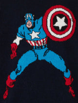 Rundhalspullover für Jungen mit Captain America-Aufdruck |MARVEL SPECIAL EDITION