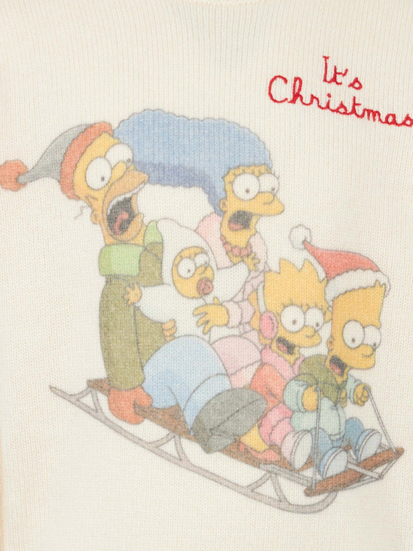 Rundhalspullover für Jungen mit Jacquard-Print der Simpson-Familie | DIE SIMPSONS-SONDERAUSGABE