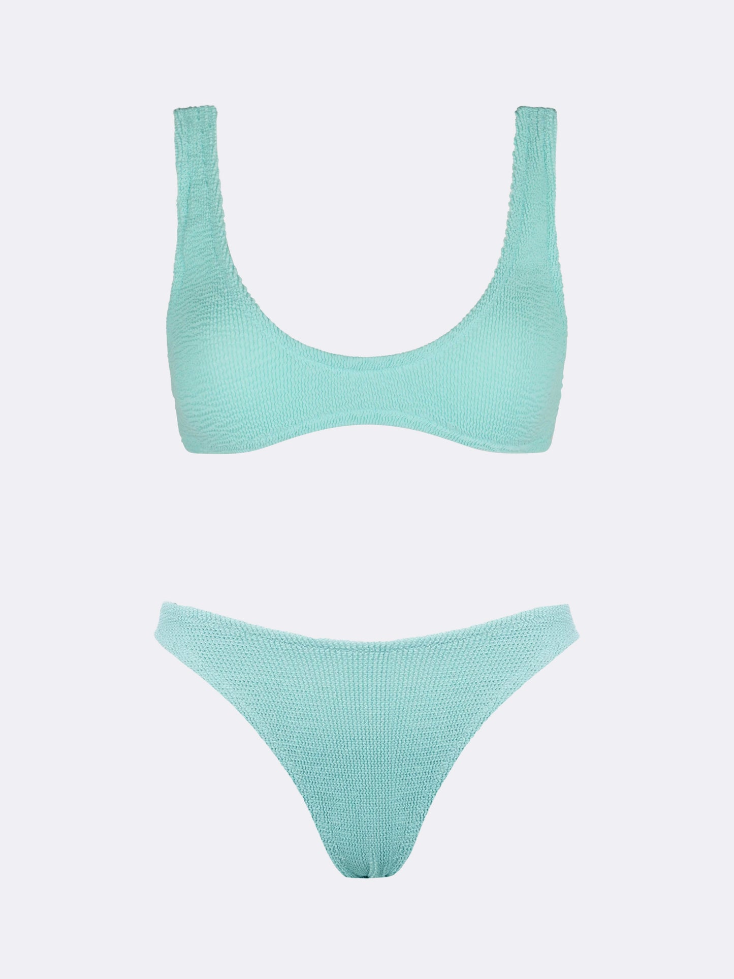 Crinkle bralette bikini Pamy Elise in sage green