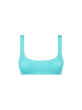 Woman water green crinkle bralette swimsuit - MC2 Saint Barth