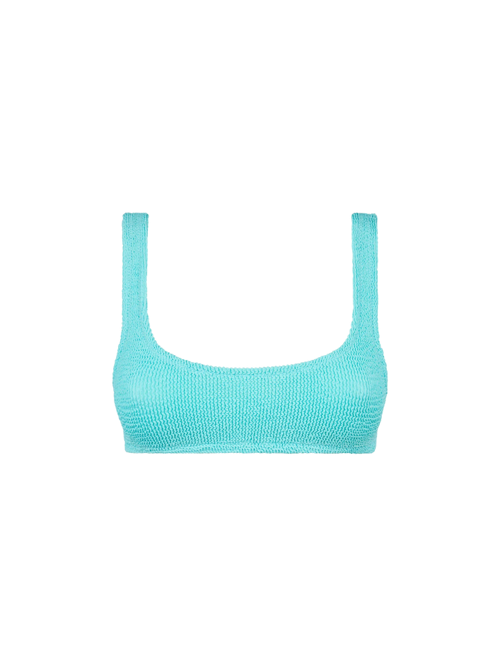 Woman water green crinkle bralette swimsuit - MC2 Saint Barth