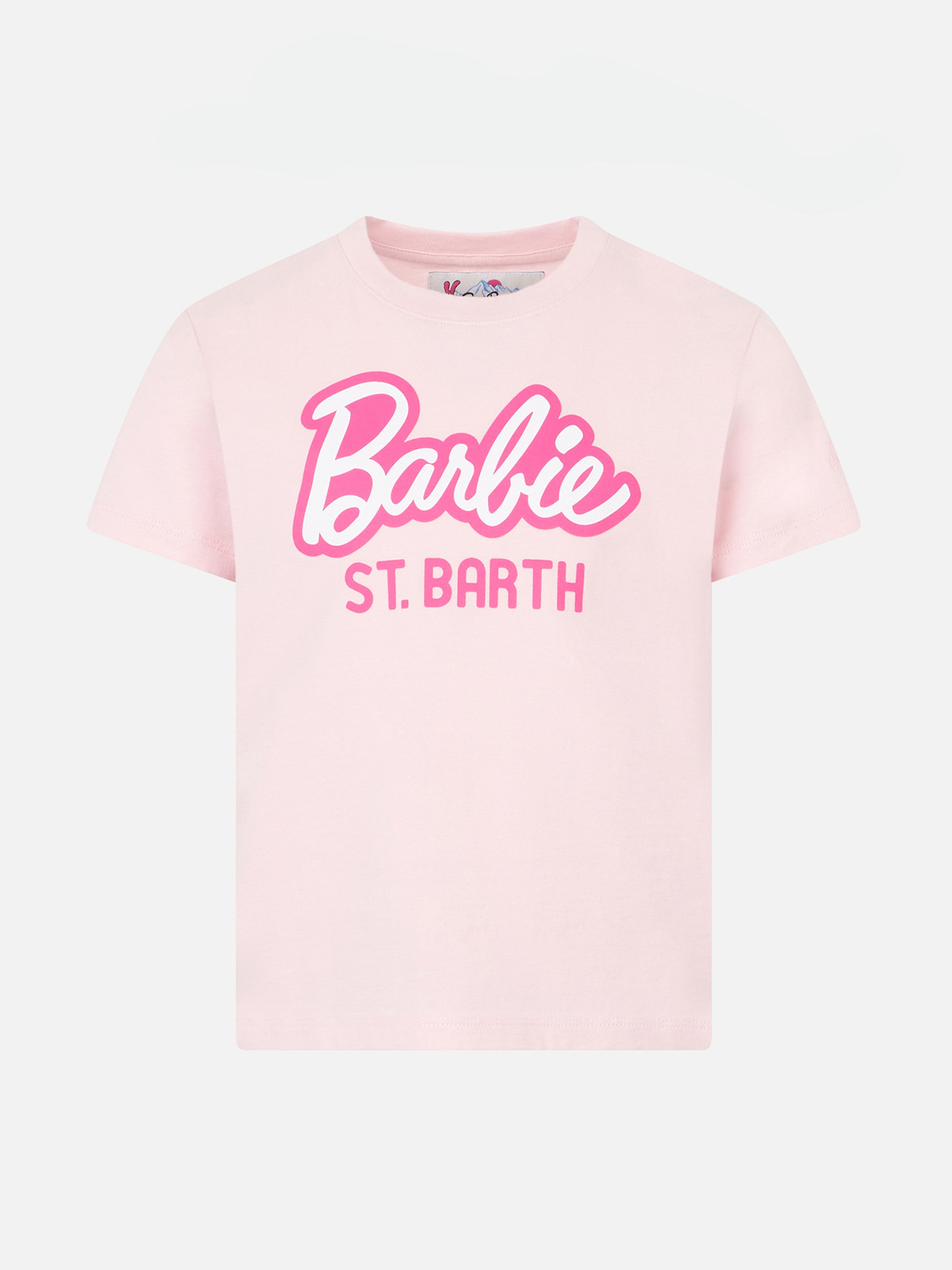 Girl heavy cotton t-shirt with Barbie St. Barth print | BARBIE SPECIAL EDITION - MC2 Saint Barth