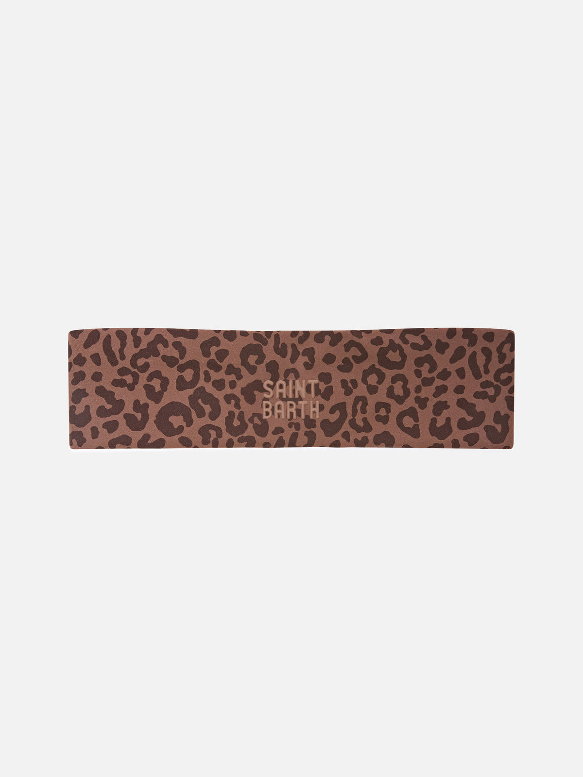 Studio headband with leopard print