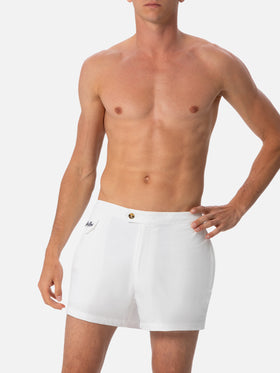Harrys white fitted cut swim shorts - MC2 Saint Barth