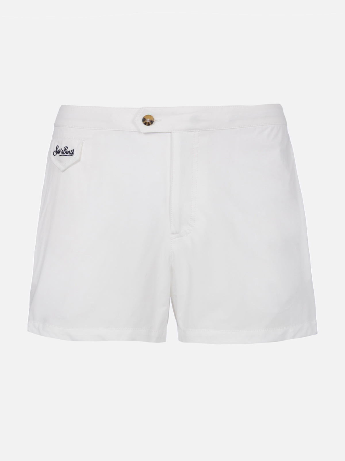 Harrys white fitted cut swim shorts - MC2 Saint Barth