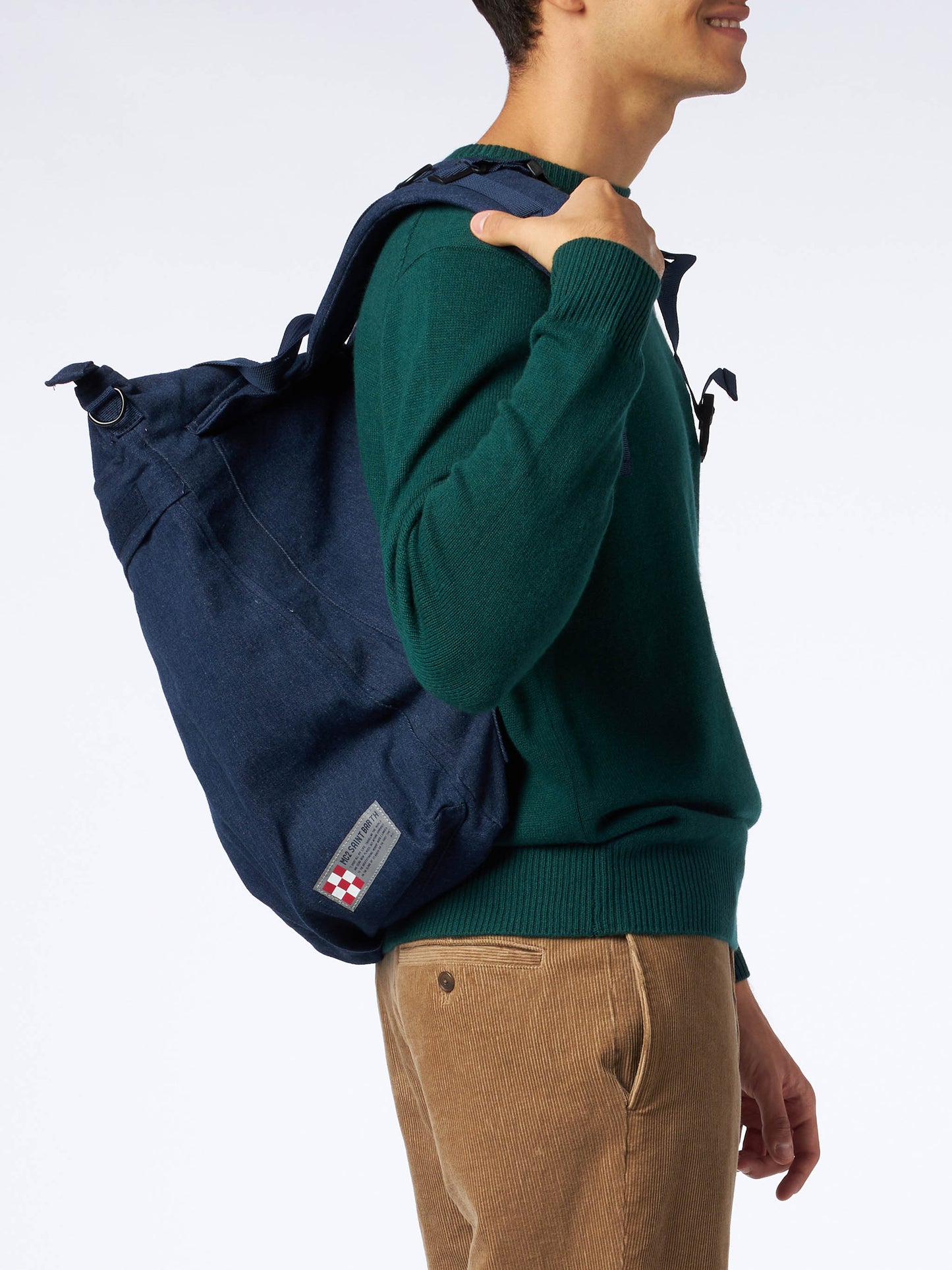 Denim canvas backpack Helmut - MC2 Saint Barth