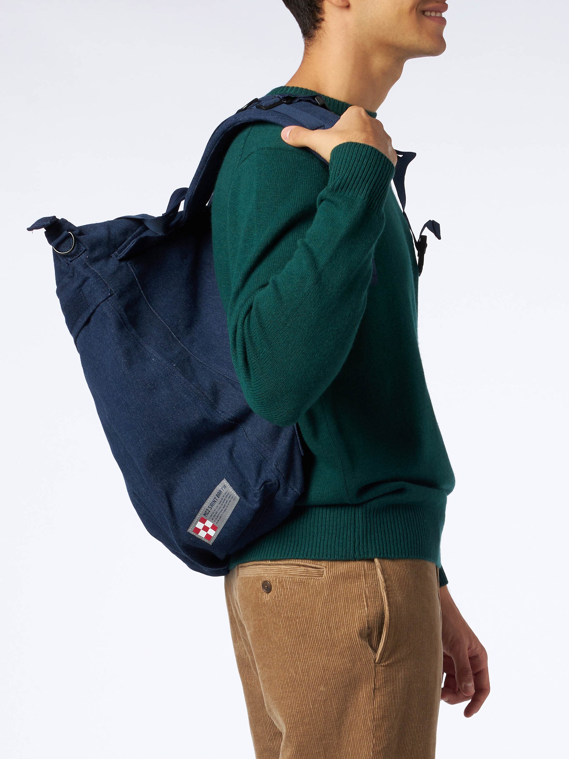 Denim canvas backpack Helmut - MC2 Saint Barth