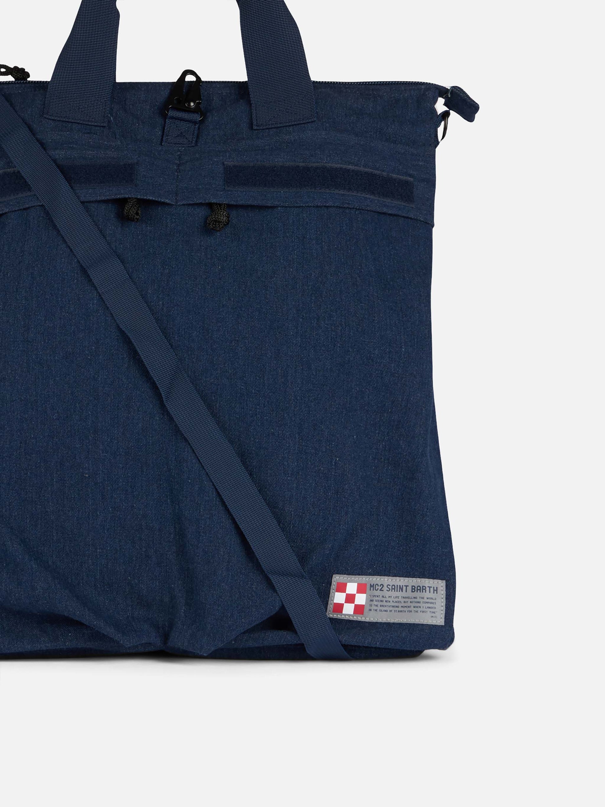 Denim canvas backpack Helmut - MC2 Saint Barth