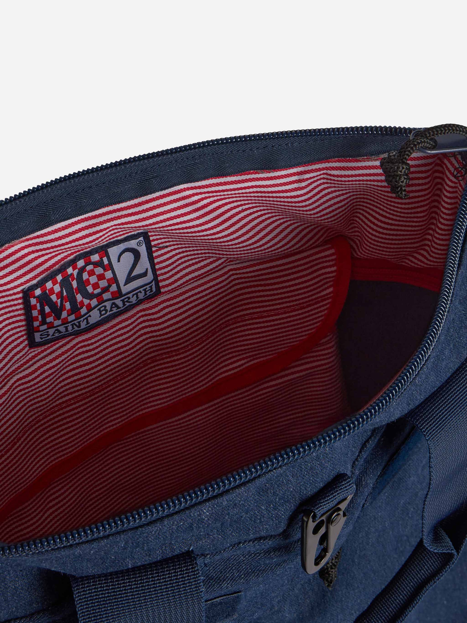 Denim canvas backpack Helmut - MC2 Saint Barth