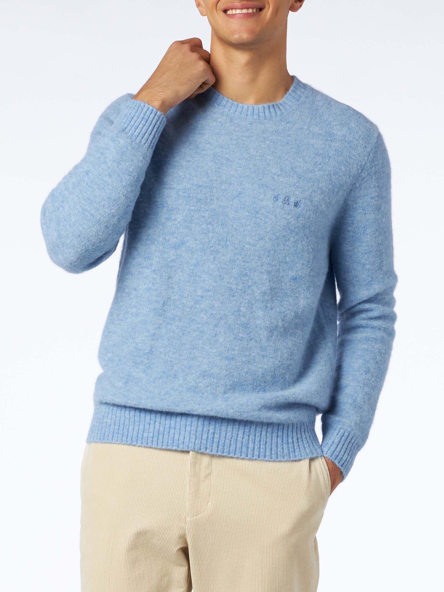 maglione uomo azzurro