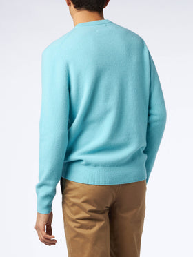 Water green sweater Regent in lambswool