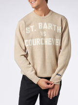 Herrenpullover mit St. Barth VS Courchevel-Aufdruck