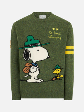 Man crewneck donegal sweater with Snoopy jacquard | SNOOPY - ©PEANUTS SPECIAL EDITION