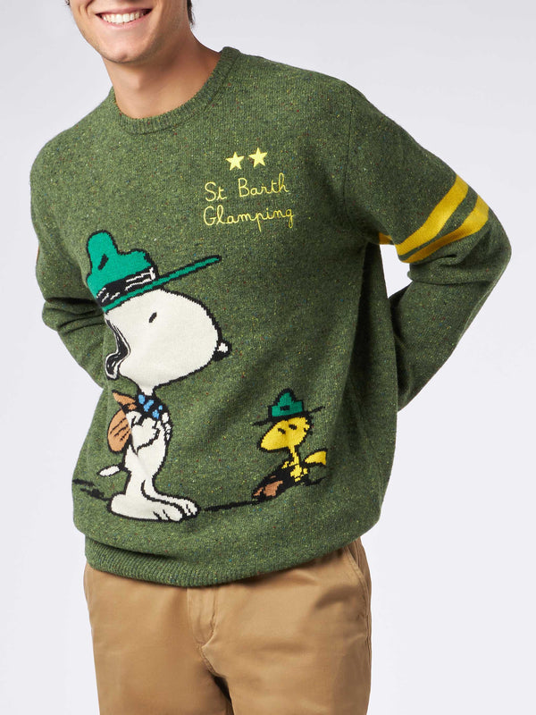 Maglia da uomo donegal girocollo con stampa jacquard Snoopy | SNOOPY - EDIZIONE SPECIALE ©PEANUTS