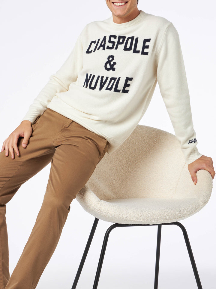 Man sweater with Ciaspole e Nuvole jacquard - MC2 Saint Barth