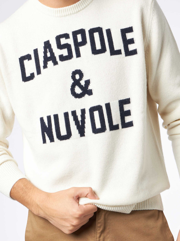 Man sweater with Ciaspole e Nuvole jacquard - MC2 Saint Barth