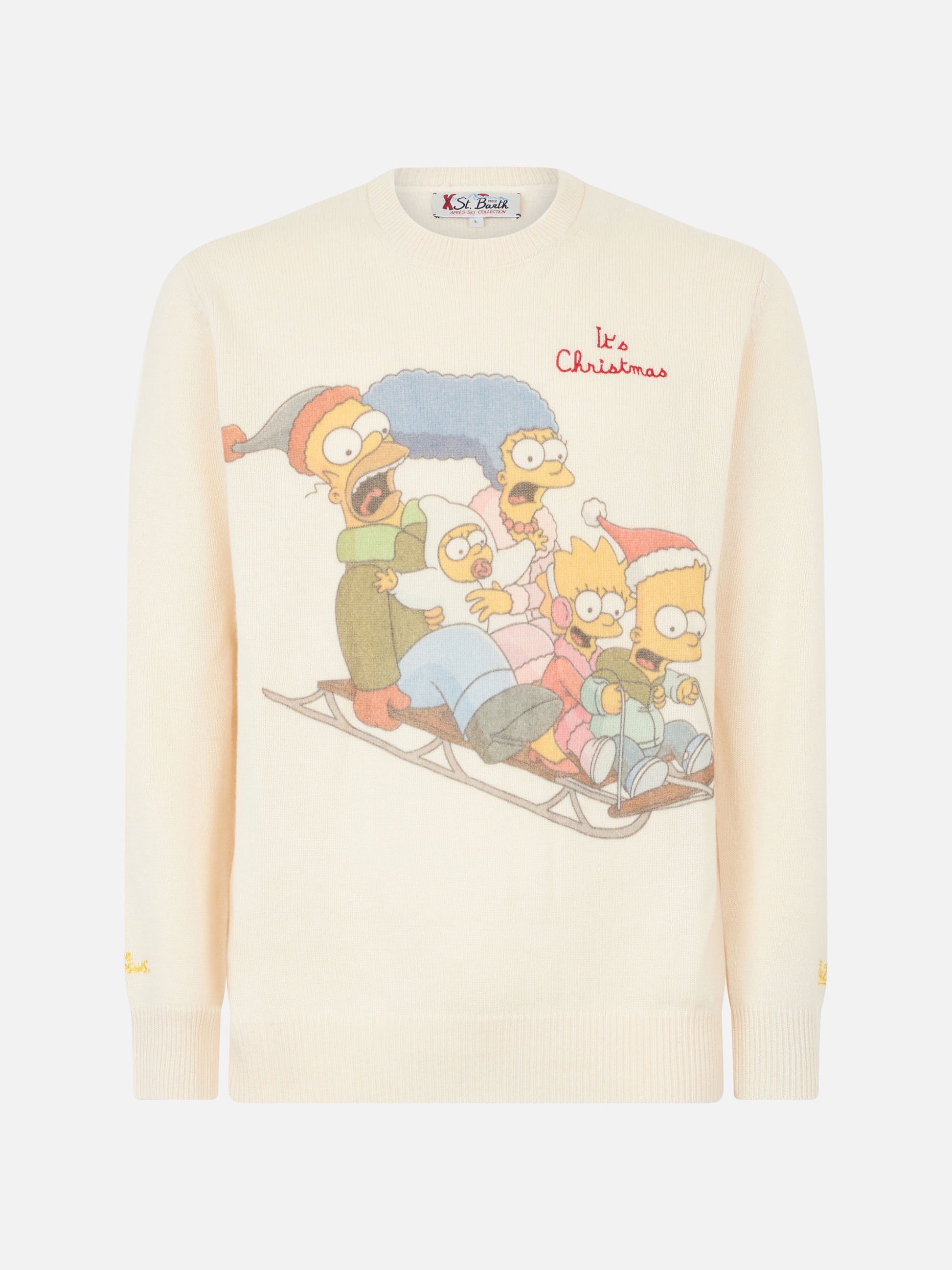 Man crewneck sweater with The Simpson family jacquard | THE SIMPSONS SPECIAL EDITION - MC2 Saint Barth