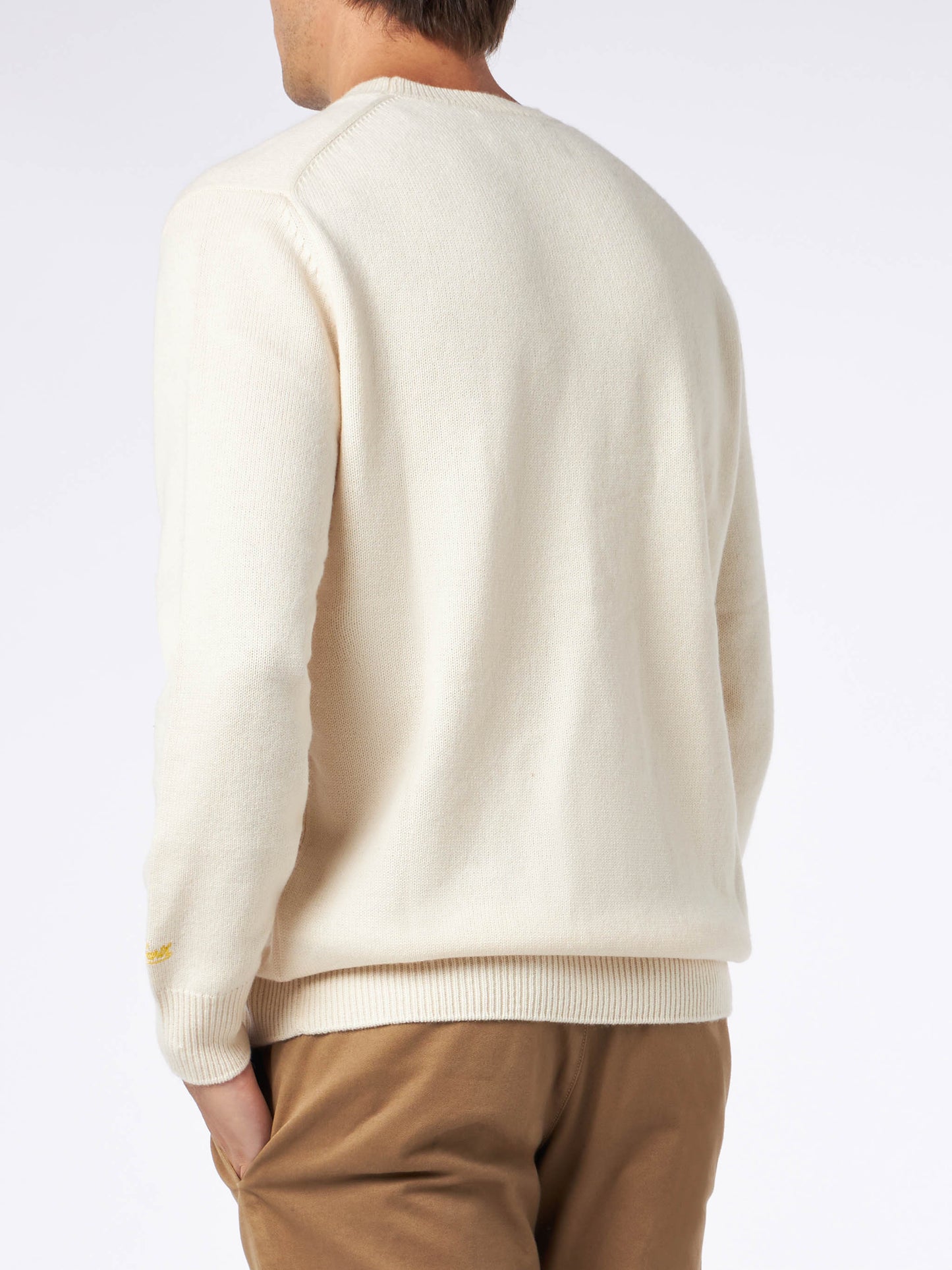 Man crewneck sweater with The Simpson family jacquard | THE SIMPSONS SPECIAL EDITION - MC2 Saint Barth