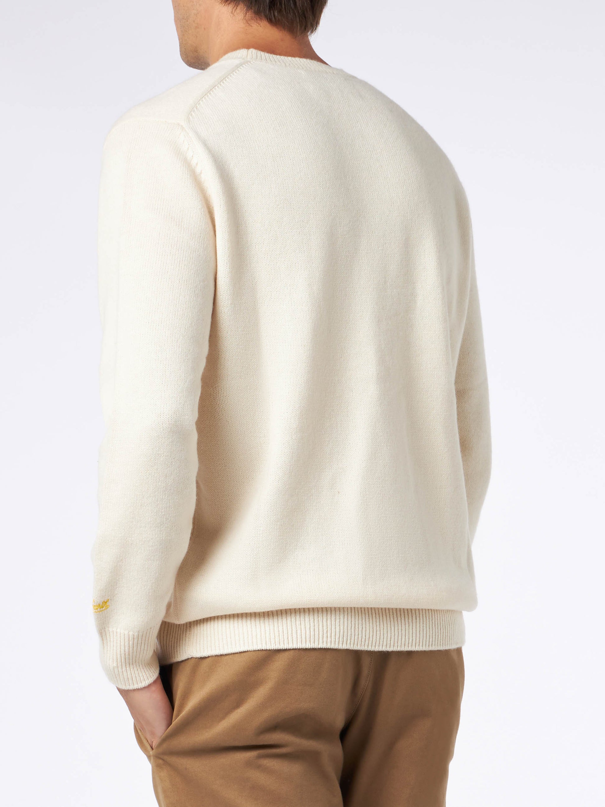 Man crewneck sweater with The Simpson family jacquard | THE SIMPSONS SPECIAL EDITION - MC2 Saint Barth