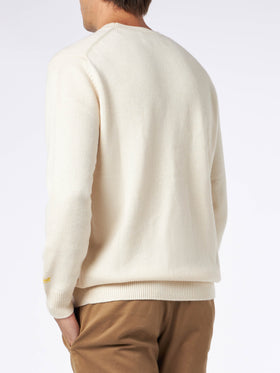 Man crewneck sweater with The Simpson family jacquard | THE SIMPSONS SPECIAL EDITION - MC2 Saint Barth