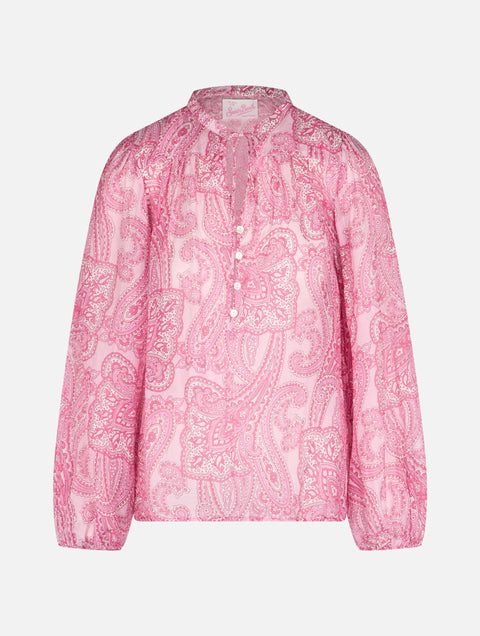 Woman silk voile paisley blouse Harper - MC2 Saint Barth