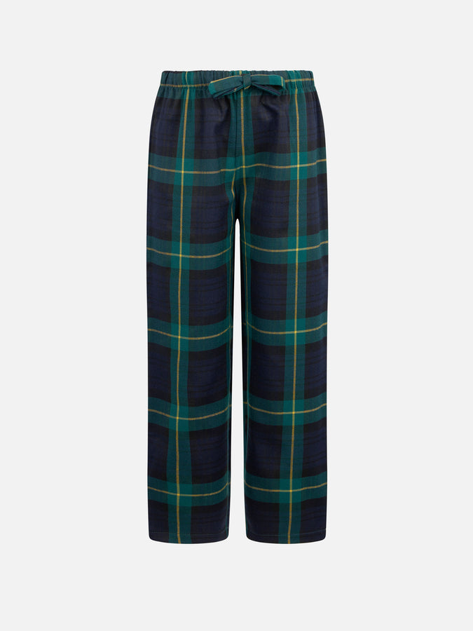 Mc2 Saint Barth Pantaloni del pigiama da bambino con stampa tartan