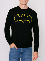 Herren schwarzer Pullover mit Batman-Logo | Warner Bros. Sonderausgabe