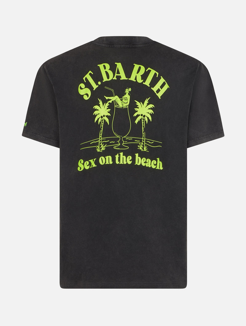 Man vintage cotton t-shirt Jack with Sex on the Beach print – MC2 Saint  Barth