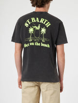 T-shirt da uomo vintage in cotone Jack con stampa St. Barth Sex on the Beach