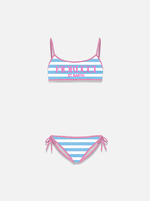 Girl bralette bikini Jaiden with Fiorucci print | FIORUCCI SPECIAL EDITION