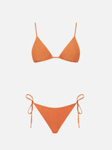 Woman lurex triangle bikini