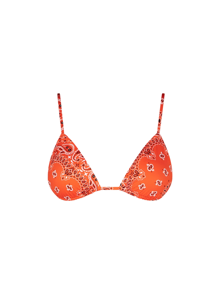 Woman orange triangle top - MC2 Saint Barth