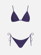 Damen-Triangel-Bikini aus Lurex