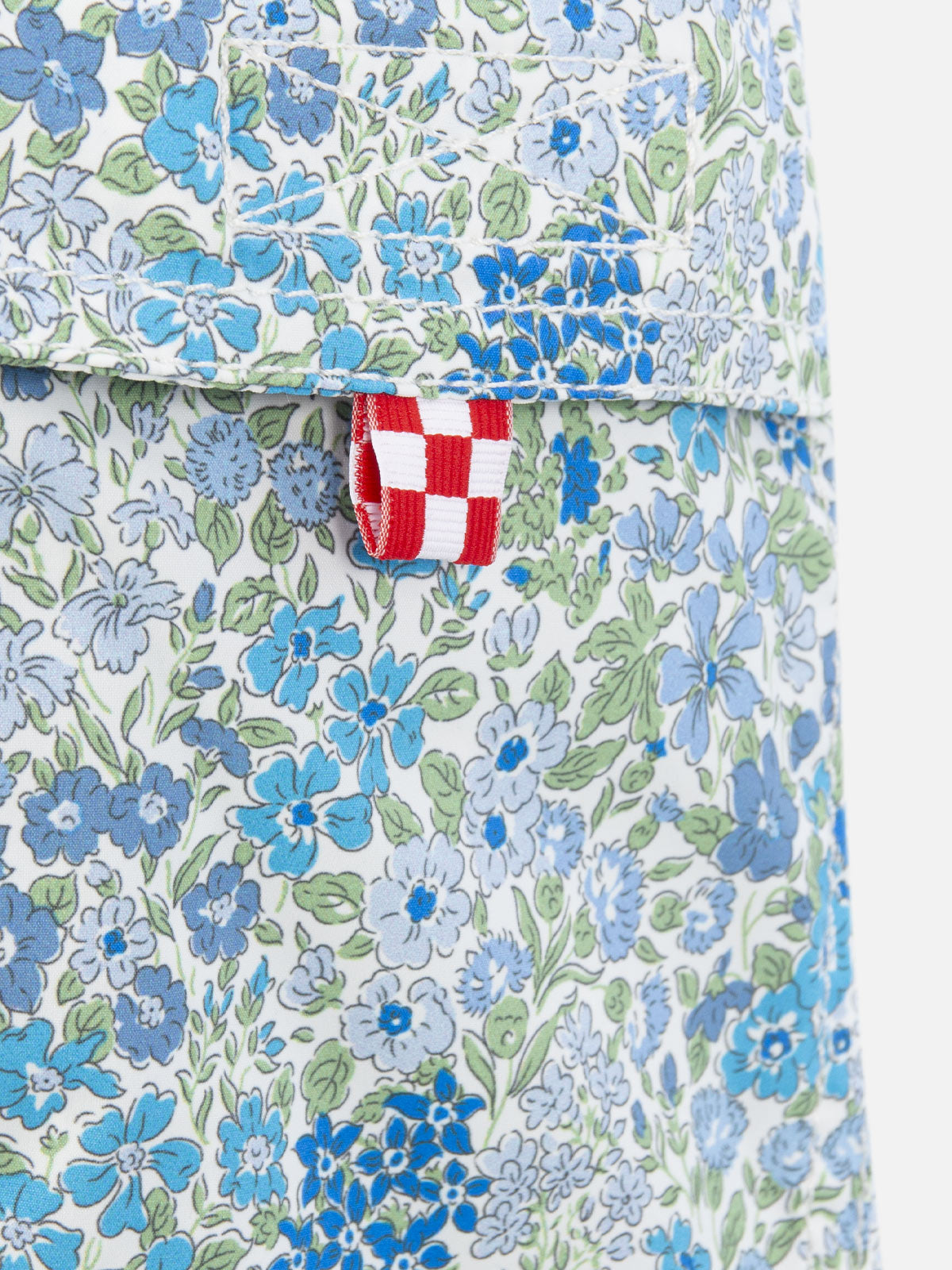 Boy mid-length Jean swim-shorts with Joanna Luise print | MADE WITH LIBERTY FABRIC - MC2 Saint Barth