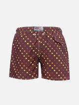 Boy lightweight fabric swimshorts with Roma print | AS ROMA SPECIAL EDITION