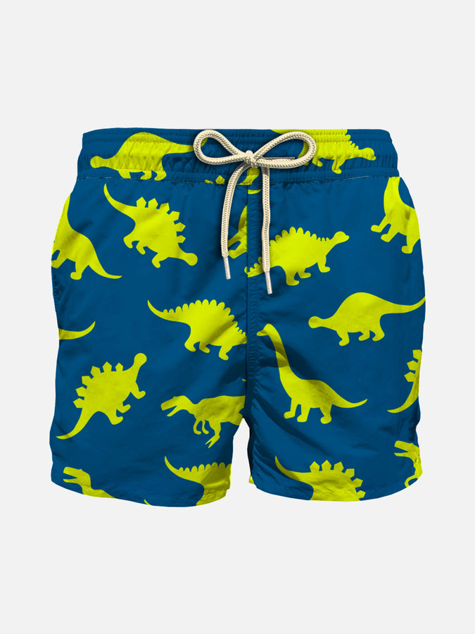 Mc2 Saint Barth Costume da bagno da bambino leggero con stampa di micro dinosauri