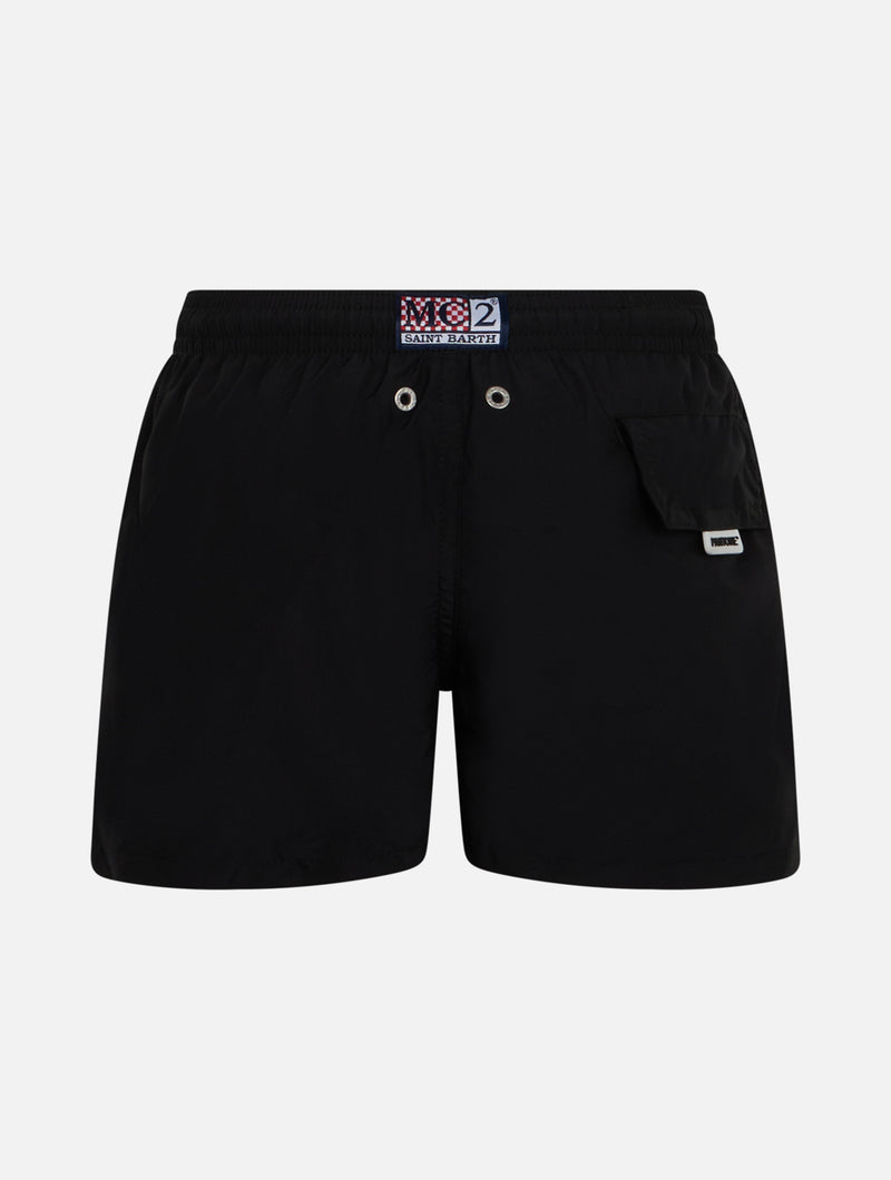 Boy lightweight fabric black swim shorts Jean Lighting Pantone | PANTONE® SPECIAL EDITION