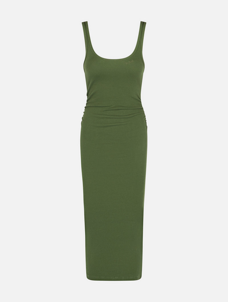 Tanktop-Kleid aus geripptem Baumwolljersey für Damen