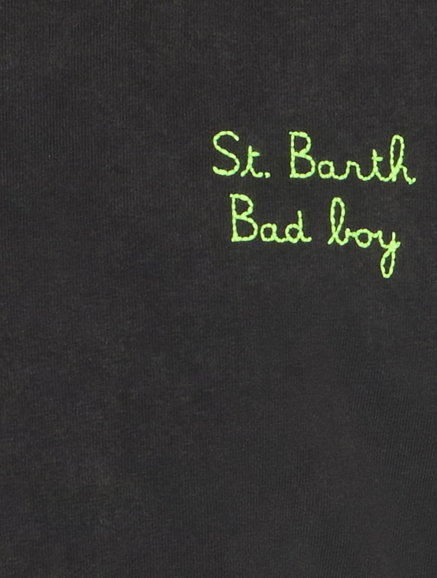 Boy black cotton t-shirt Josh - MC2 Saint Barth