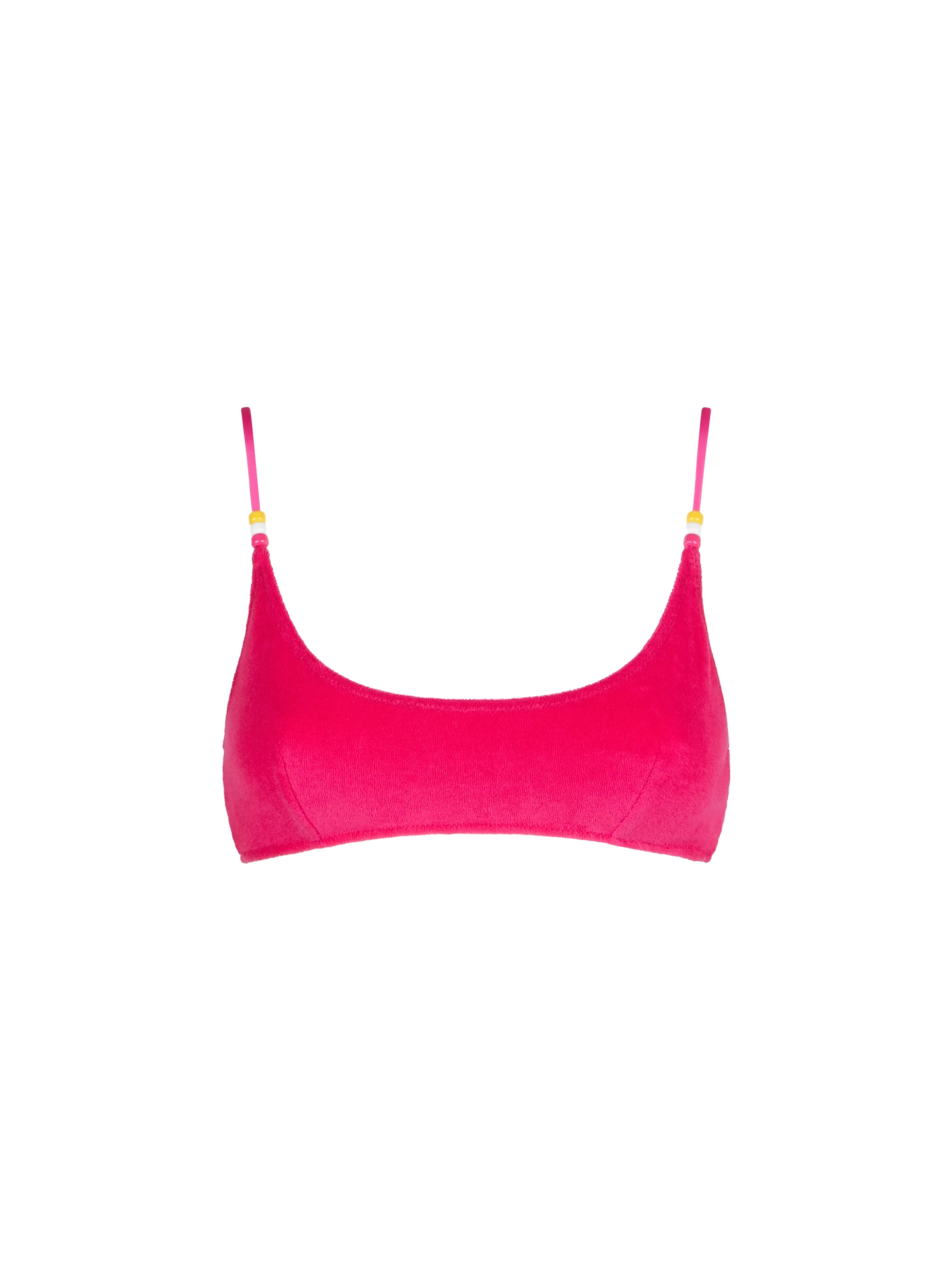 Woman fuchsia terry bralette swimsuit - MC2 Saint Barth