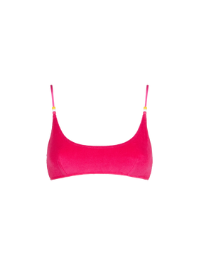 Woman fuchsia terry bralette swimsuit - MC2 Saint Barth