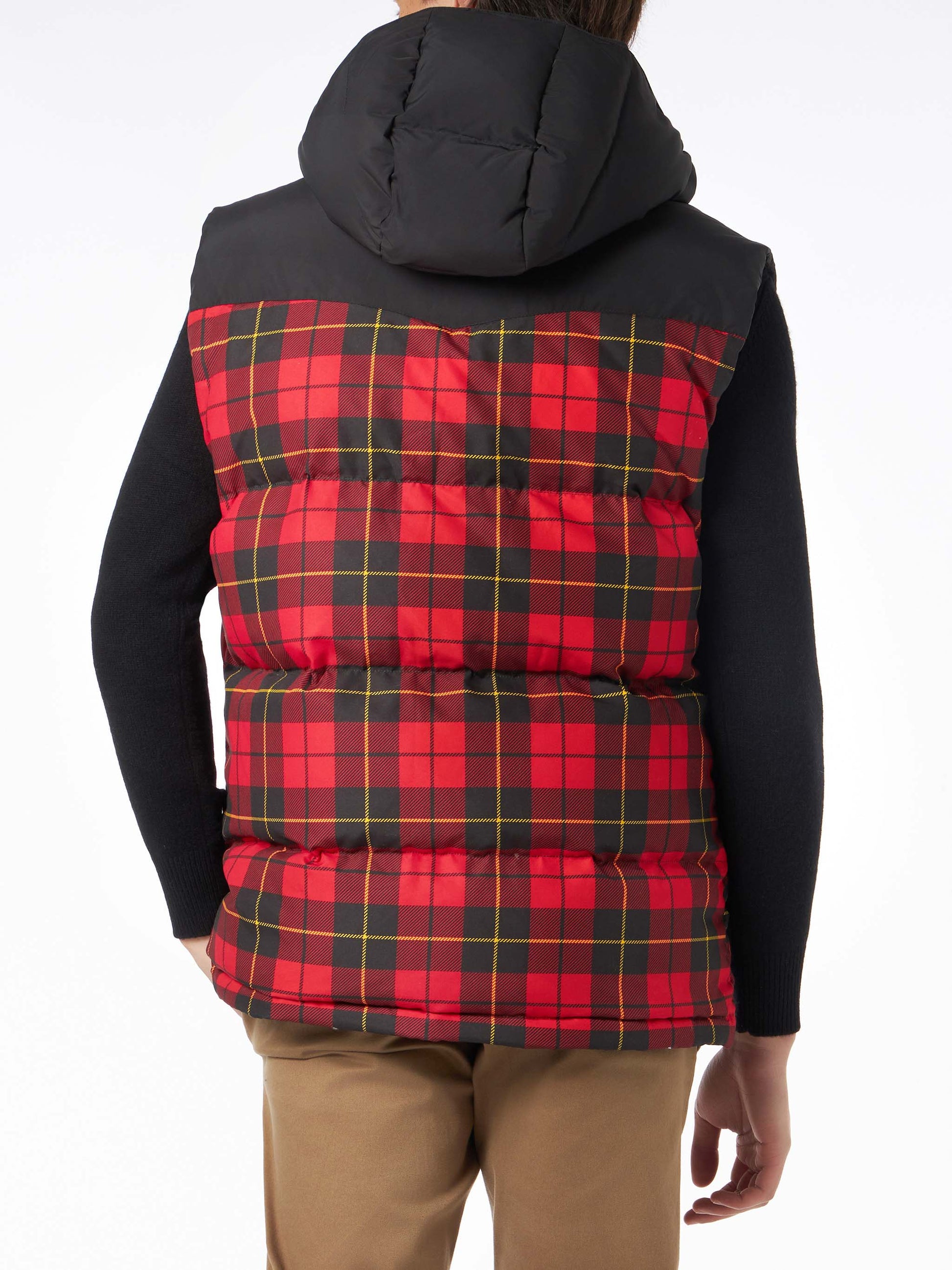 Man tartan down vest - MC2 Saint Barth