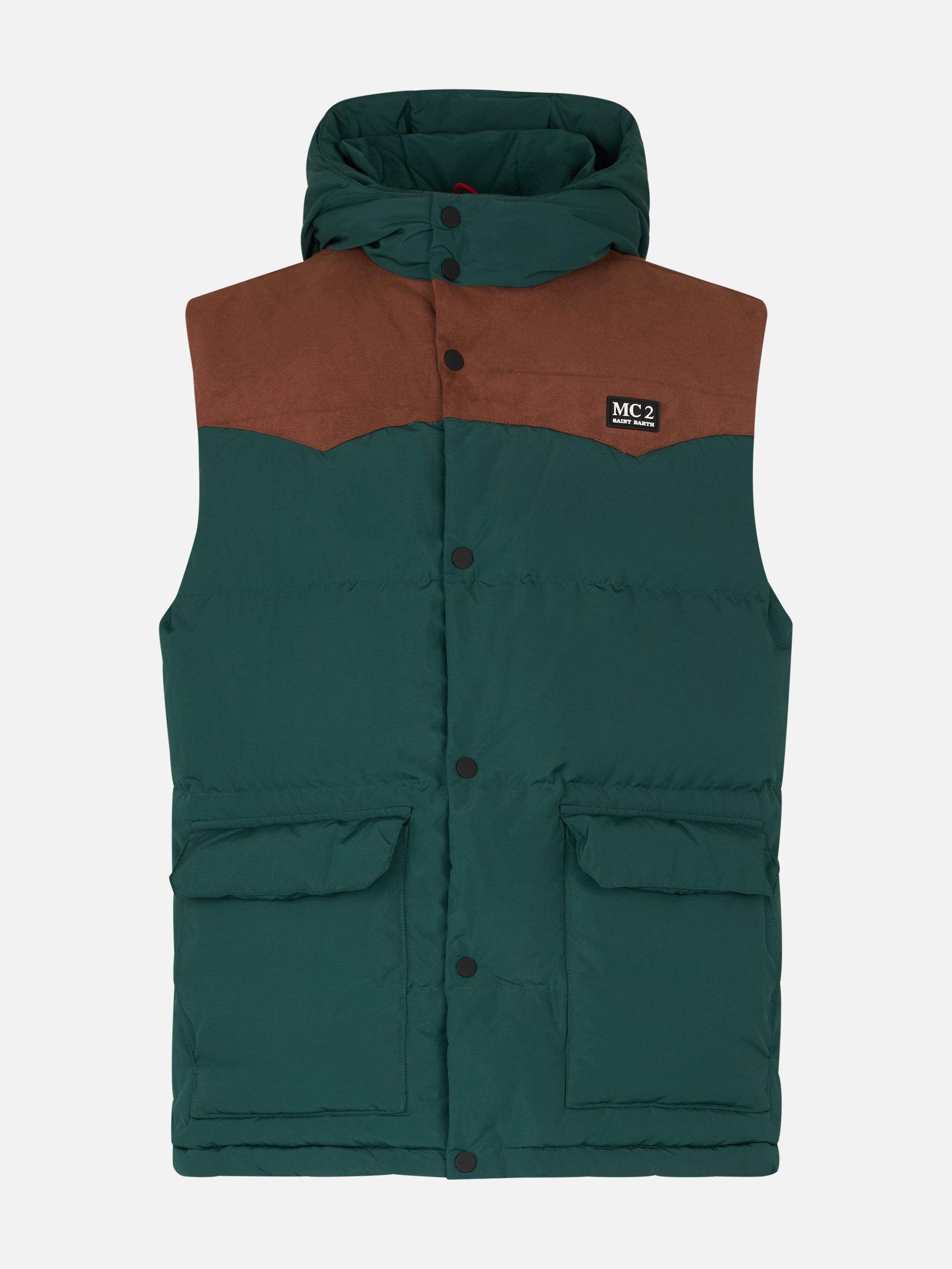 Man green down vest - MC2 Saint Barth